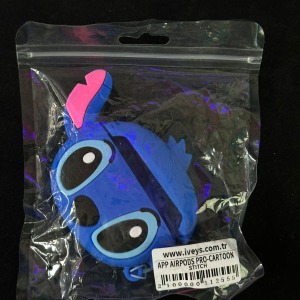 Stitch Figürlü AirPods Pro Kulaklık Kılıfı - Mavi