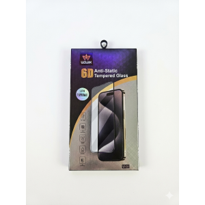  Wowix iPhone 14 Pro 6D Anti-Static Tempered Glass - Siyah