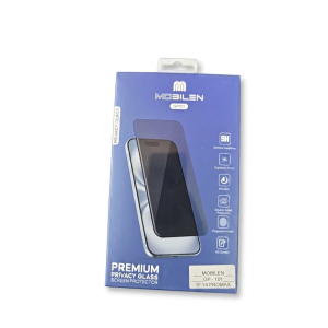 Mobilen iPhone 15 Pro Max 9H Premium Hayalet Cam Ekran Koruyucu - Siyah 